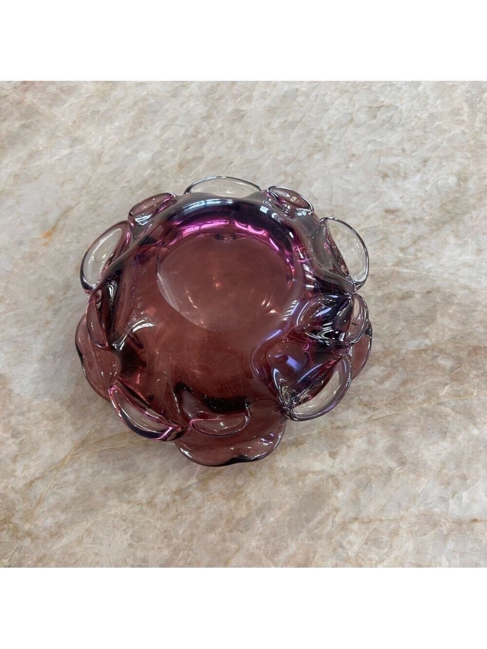 MURANO MCM AMETHYST BOWL - Picture 3 of 7